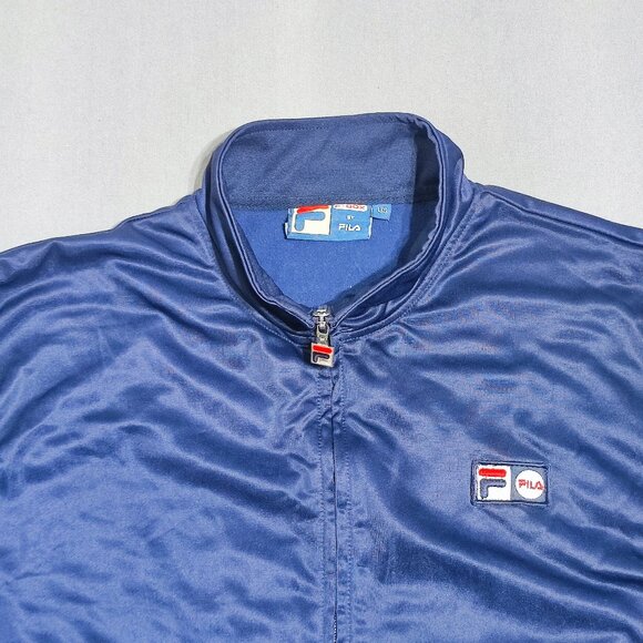 Fila F-Box Track Jacket men's size L blue 50 years anniversary collection - Picture 2 of 9